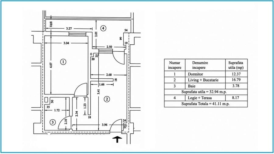 Apartament cu 2 camere în Central