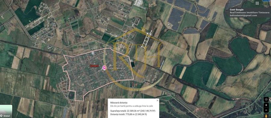 Teren Construcții intravilan de 12406 mp, în Urseni