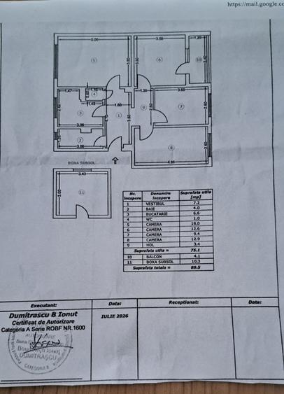Apartament cu 4 camere decomandat în 1 Decembrie 1918