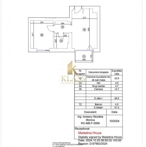 Apartament cu 2 camere semidecomandat în Floreasca