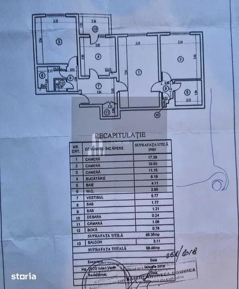 Apartament cu 3 camere în Dristor