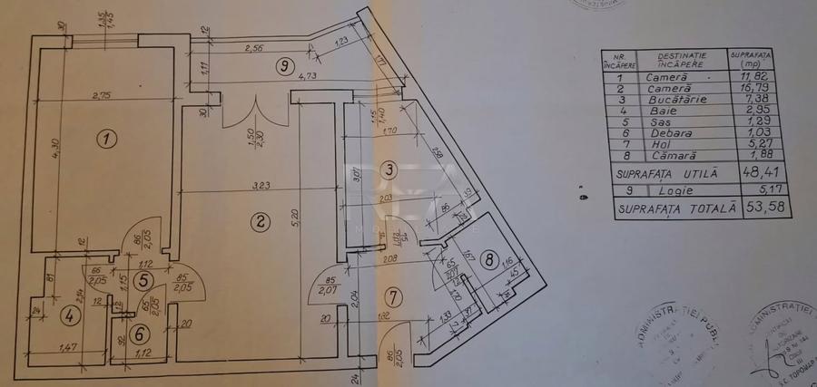 Apartament cu 2 camere semidecomandat, mobilat în Titan