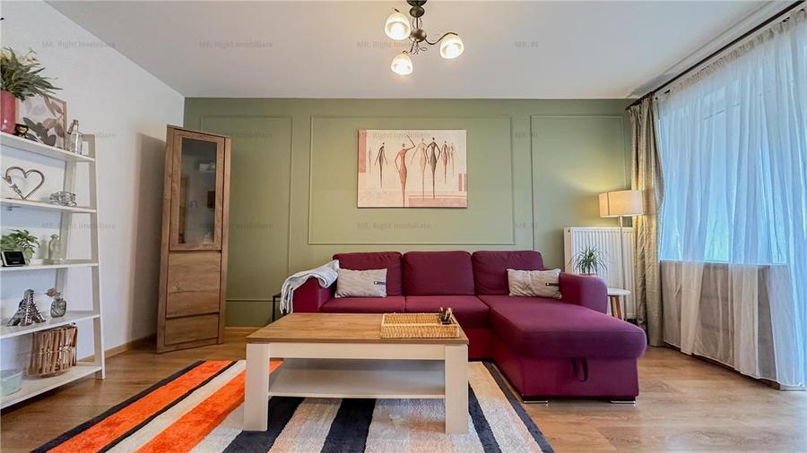 Apartament cu 2 camere decomandat, mobilat în Tractorul