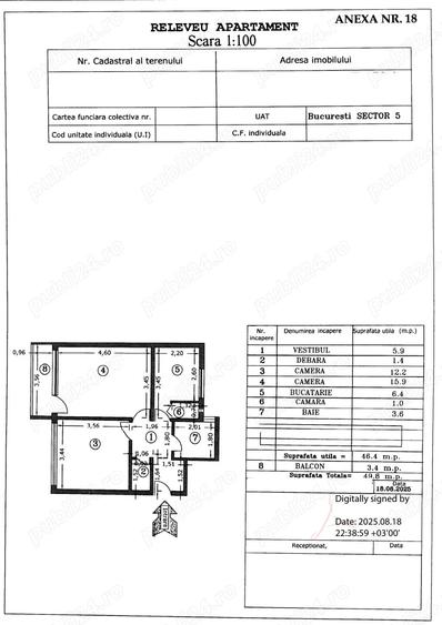 Apartament cu 2 camere decomandat în Giurgiului