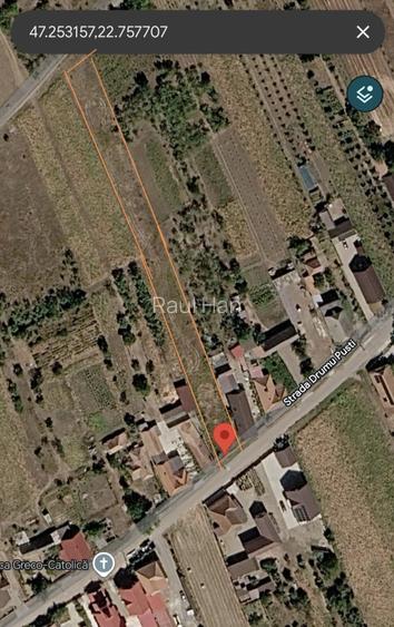 Teren de vanzare 2255 mp langa Simleu Silvaniei intravilan + extravilan