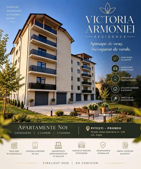 Apartamente noi PitestiPrundu | Bloc finalizat 2026 | 0% comision | TVA inclus - 1