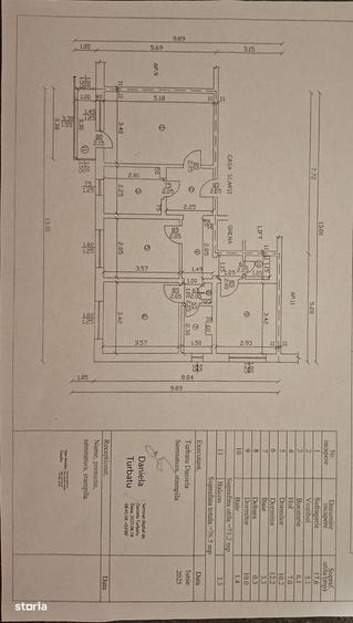 Apartament cu 4 camere decomandat în Republicii