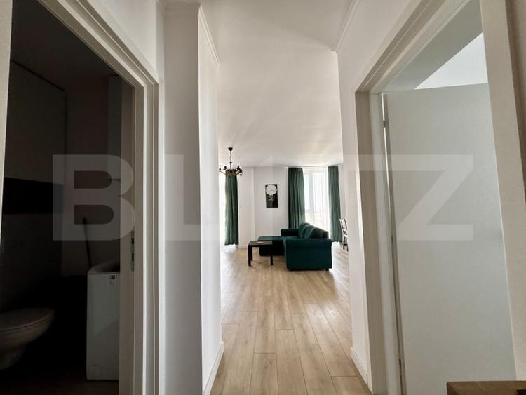 Apartament cu 2 camere semidecomandat, mobilat în Exterior Nord