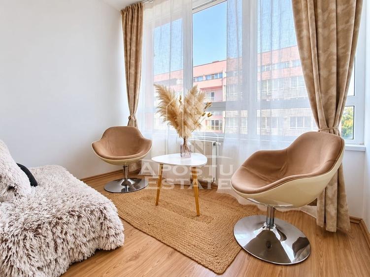 Apartament cu 2 camere semidecomandat, mobilat în UTA