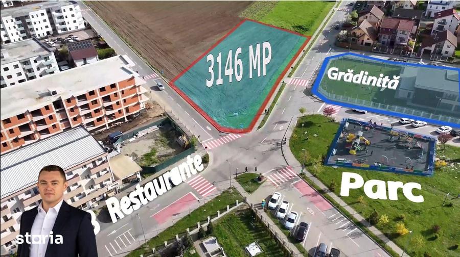 Teren de 3146 mp, în Central