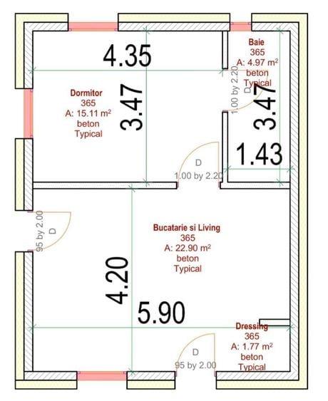 Casa noua parter | 45 mp utili | 430 mp teren si acces | Prejmer | LA CHEIE | 65 350 euro - 5