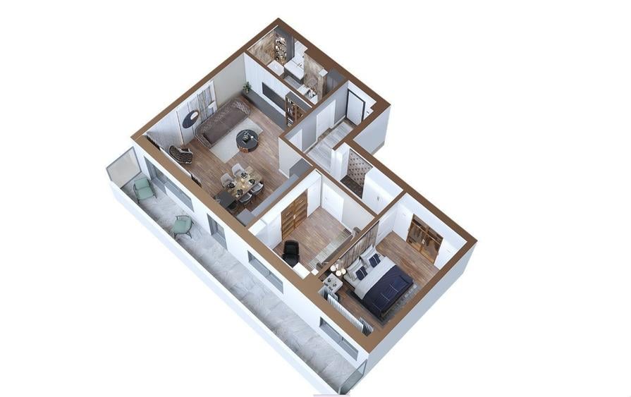 Apartament cu 3 camere în Copou