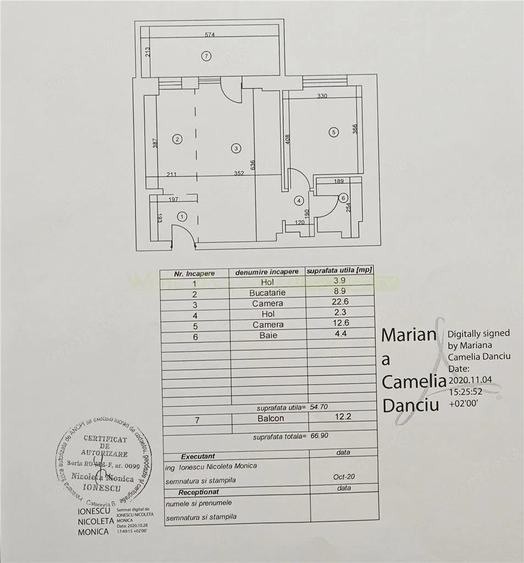Apartament cu 2 camere decomandat în Aviației