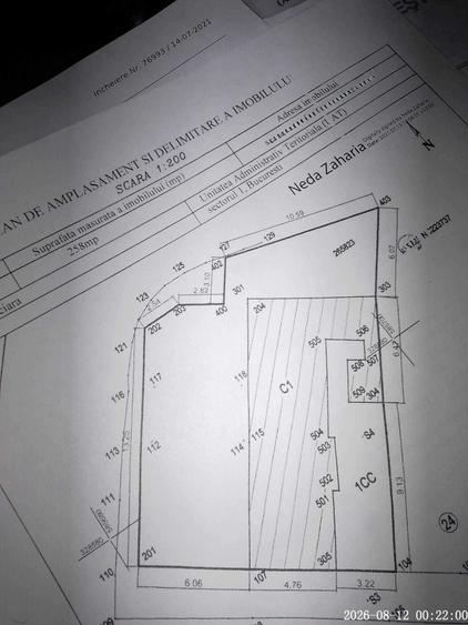 Proprietari vindem Teren intravilan 257 mp in Buc Sector 1, la intersectia a 2 strazi, deschidere la strada neobisnuit de mare :45 metri liniari ) - 8