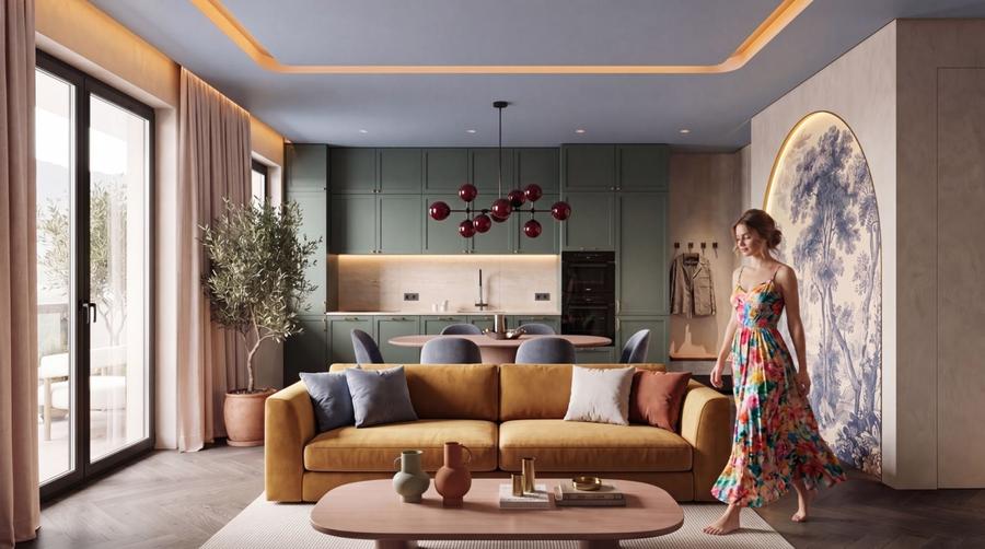Apartament cu 3 camere decomandat în Central