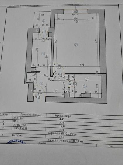 Apartament cu 2 camere decomandat în Sud