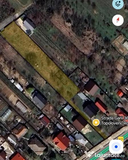 Teren de 2034 mp, în Sud