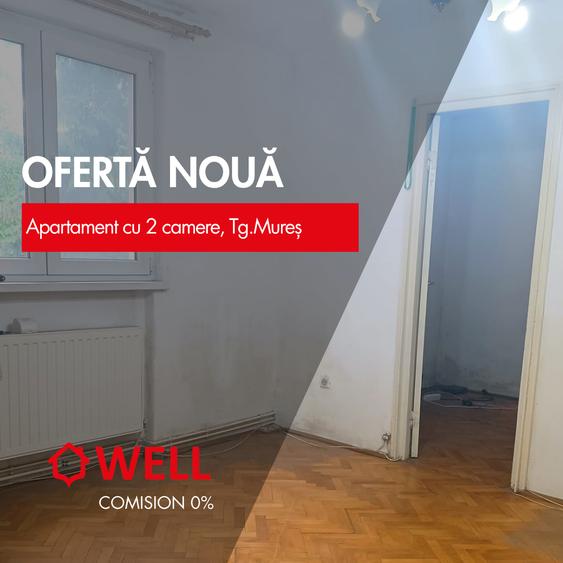 Apartament cu 2 camere decomandat în Libertății