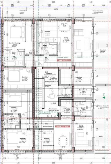 Apartament cu 3 camere decomandat în Soarelui
