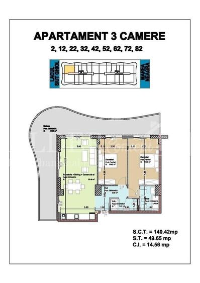 Vedere Mare, 3 Camere, Finalizat, Terasa 50 Mp, Mamaia Nord - 2
