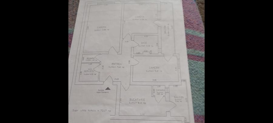 Apartament cu 3 camere, mobilat în Predeal