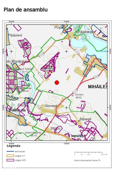 Teren de 83500 mp, în Central
