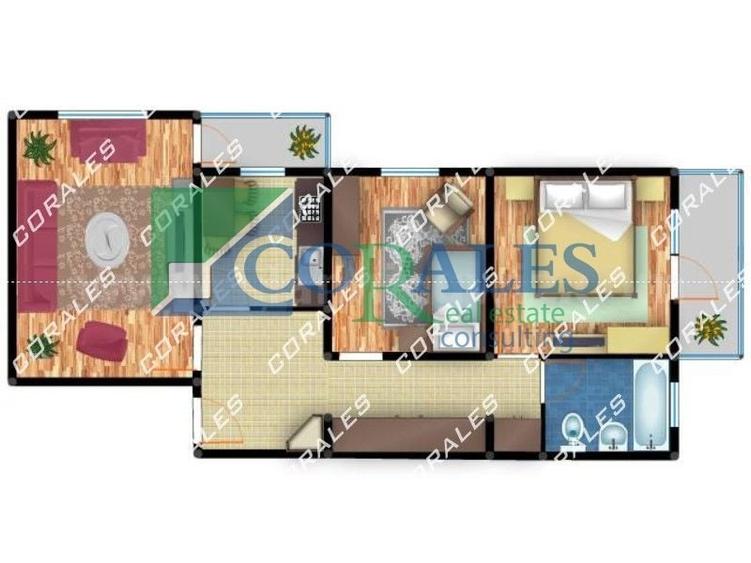 Apartament cu 3 camere decomandat în Lipovei