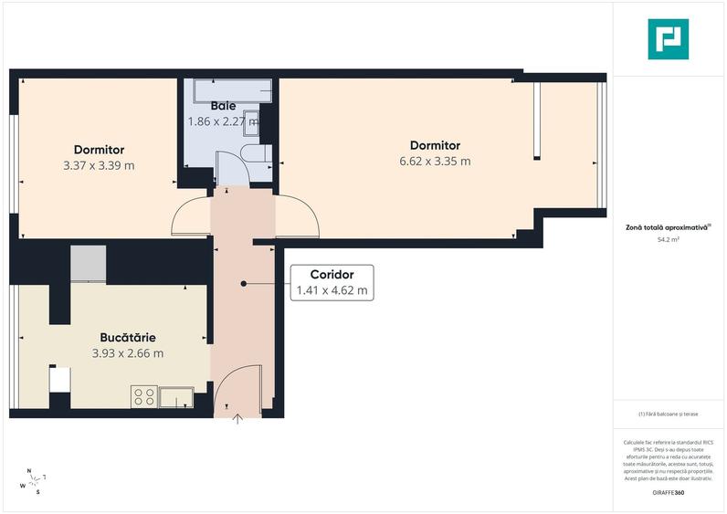 Apartament cu 2 camere, mobilat în Calea Aradului