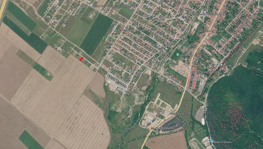 Teren Construcții intravilan de 500 mp, în Cristian