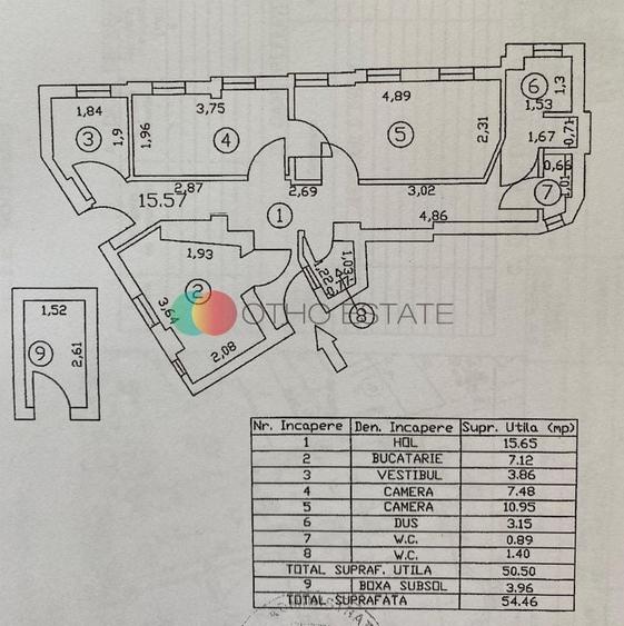 Apartament cu 2 camere în Ferdinand