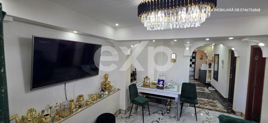 Apartament unic de 4 camere (reorganizat inteligent), Mobilat & Utilat - etaj 2 - 2