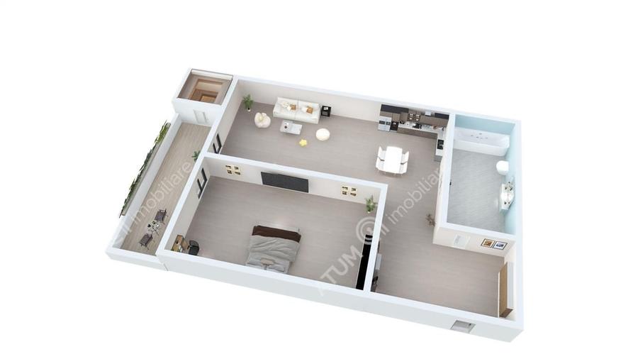 Apartament cu 2 camere în Tineretului