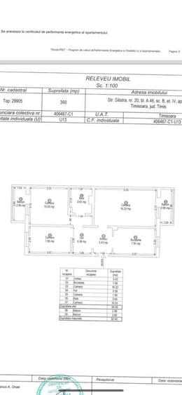 Apartament cu 3 camere decomandat în Lipovei