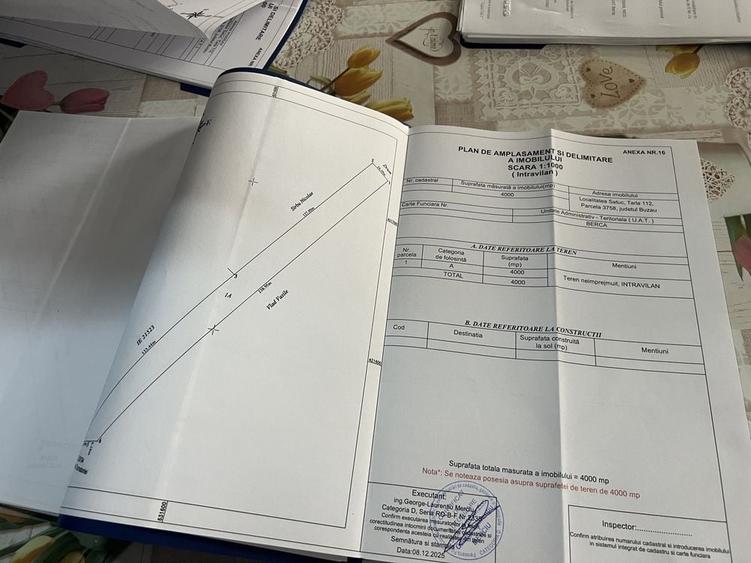 Teren de 4000 mp, în Sătuc