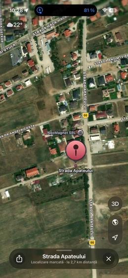 Teren de 486 mp, în Central