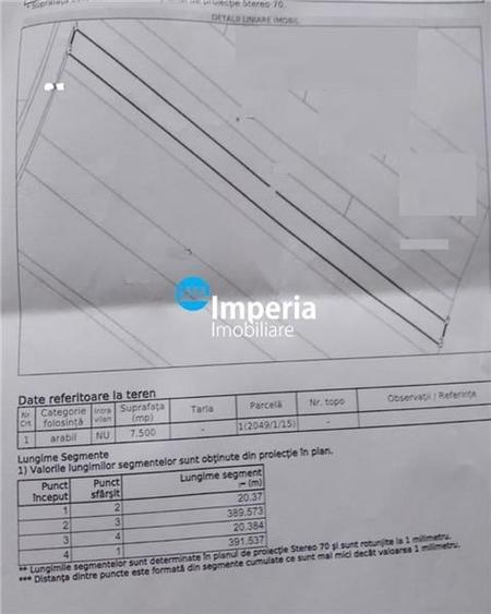 Teren Construcții extravilan de 7500 mp, în Miroslava