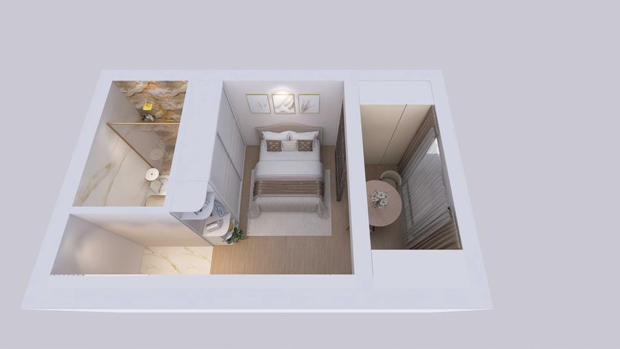 Apartament cu 2 camere semidecomandat în Central