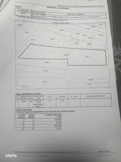 Teren de 8500 mp, în Centura