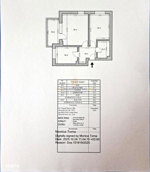 Apartament cu 2 camere decomandat, mobilat în Metalurgiei