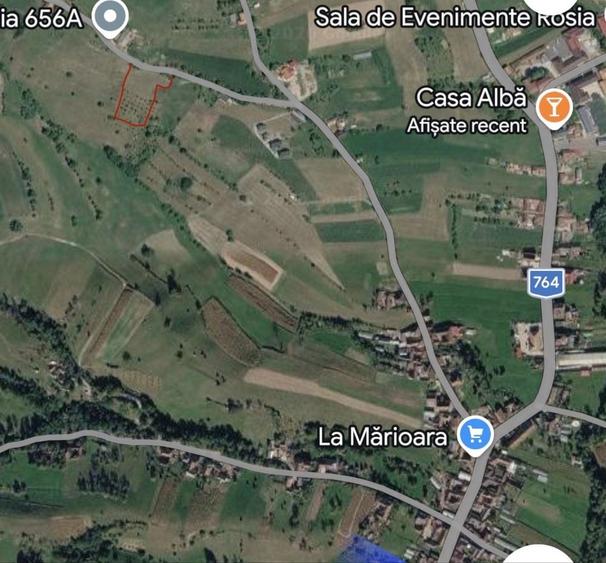 Vand teren intravilan construibil cu panorama deosebita - 2453 mp Rosia - 2