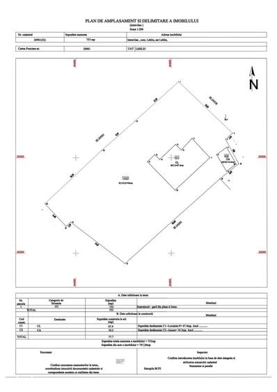 Casă cu 3 camere cu Teren 700 Mp în Lehliu