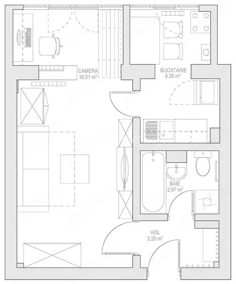 Dau in chirie apartament cu o camera zona Carpati 2 - Bd. Lucian Blaga etaj 1