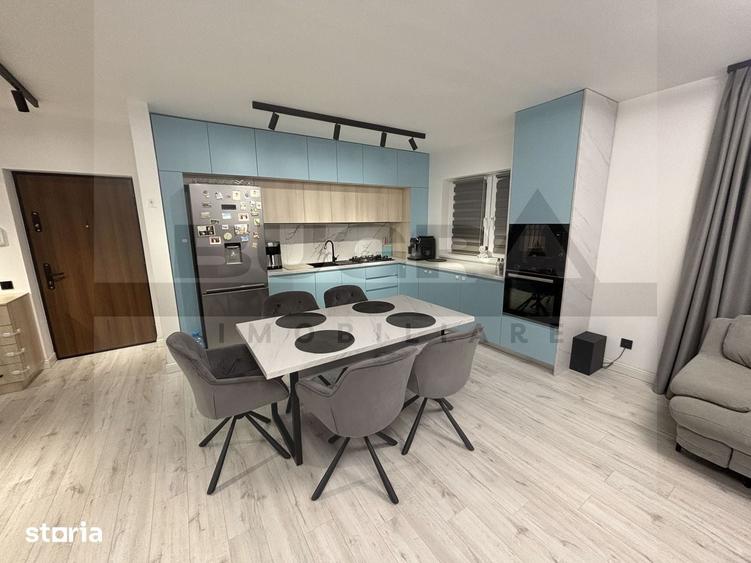 Apartament cu 3 camere semidecomandat, mobilat în Apahida