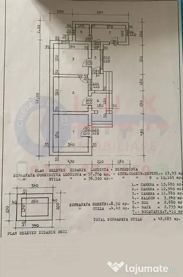 Casă cu 3 camere cu Teren 532 Mp în Păcii