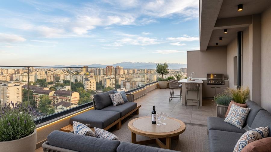 Penthouse cu 3 camere decomandat în Mihai Bravu
