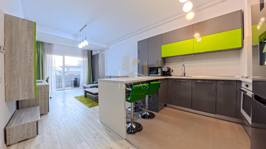 Apartament cu 2 camere semidecomandat, mobilat în Bună Ziua