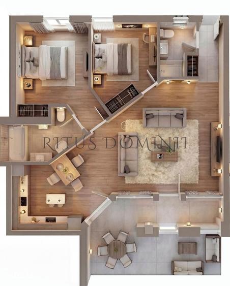 Apartament Ultracentral cu 3 camere, Piata Unirii, 96.70mp - 3