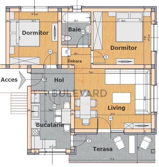 Comision 0! Apartament 3 camere decomandate, la cheie, in imobil tip v - 8