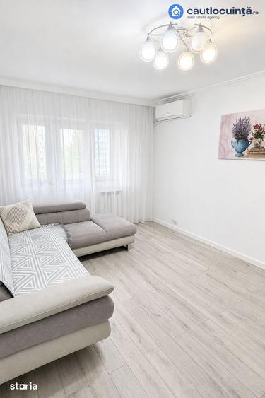 Apartament cu 2 camere semidecomandat, mobilat în Tineretului