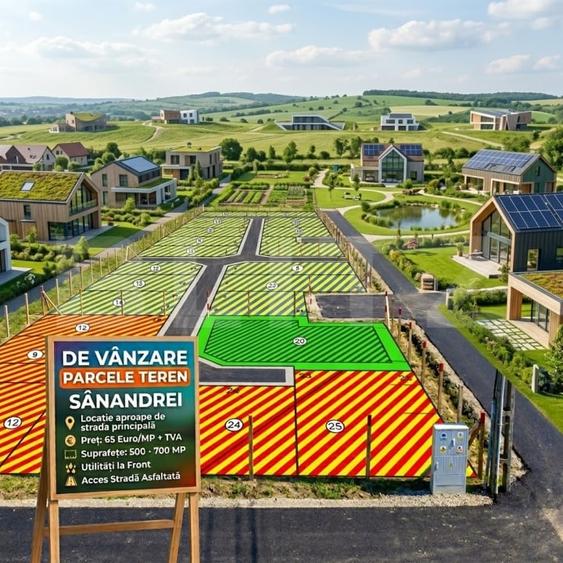 Teren Construcții intravilan de 700 mp, în Sânandrei